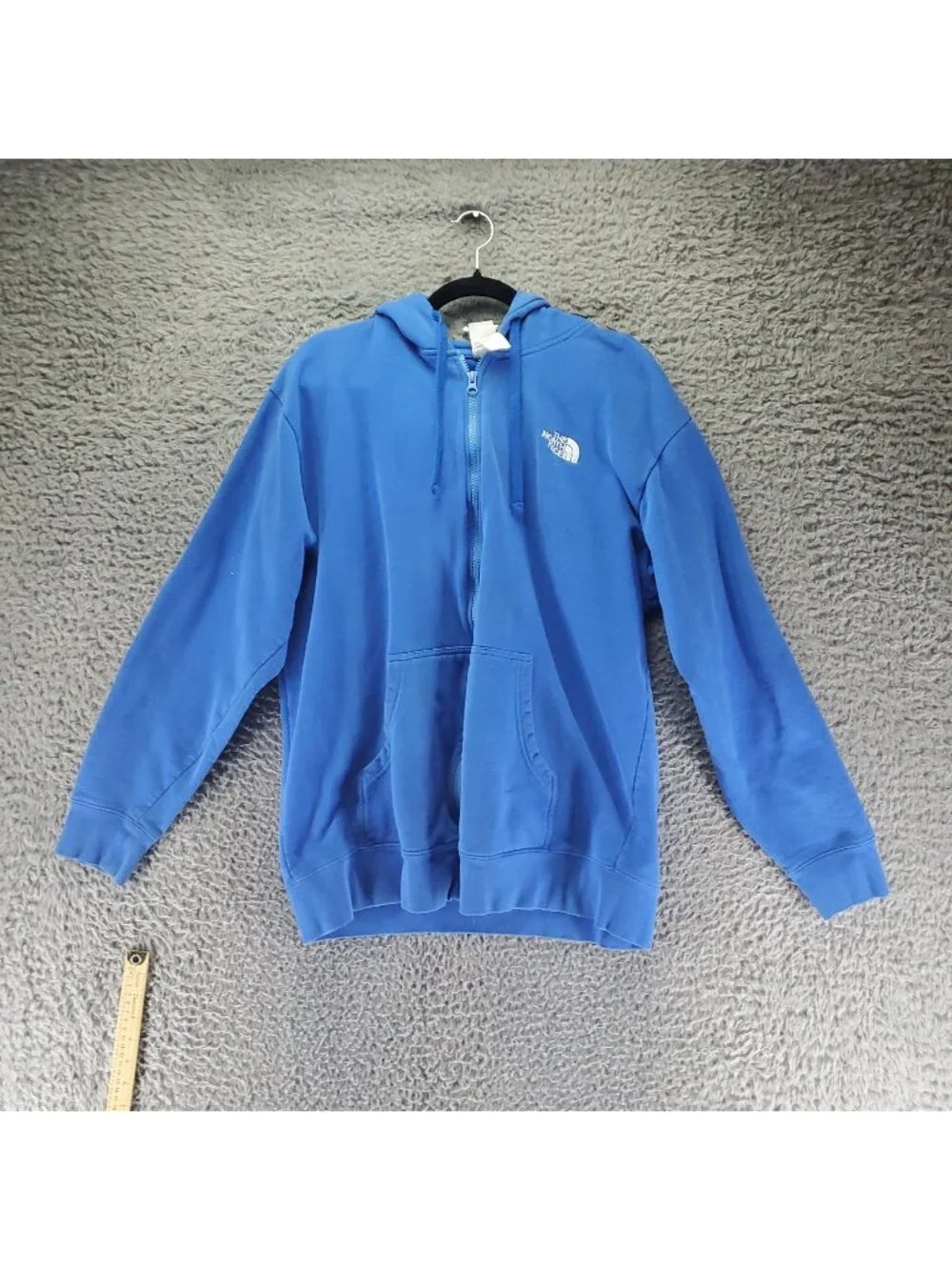 The North Face Shirt Mens XXL Blue Full-Zip Fleece Hoodie *Read*